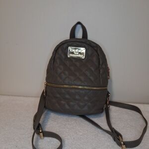 Bebe Quilted Charcoal Backpack